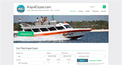 Desktop Screenshot of kapalcepat.com